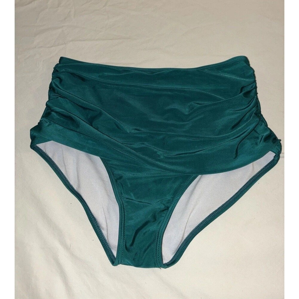 Large Green High Waist Bikini Bottom
